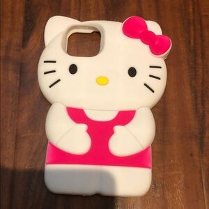 Hello Kitty Pink and White Silicone Phone Case